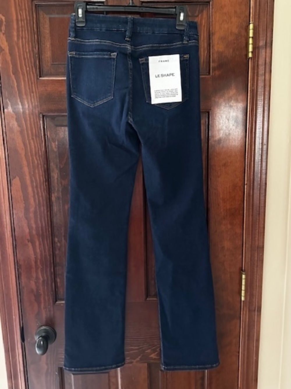 NWT Frame Le Mini Boot Le Shape Jeans Sz 28 MSRP $265 Great Jeans Dark Wash - Picture 3 of 7
